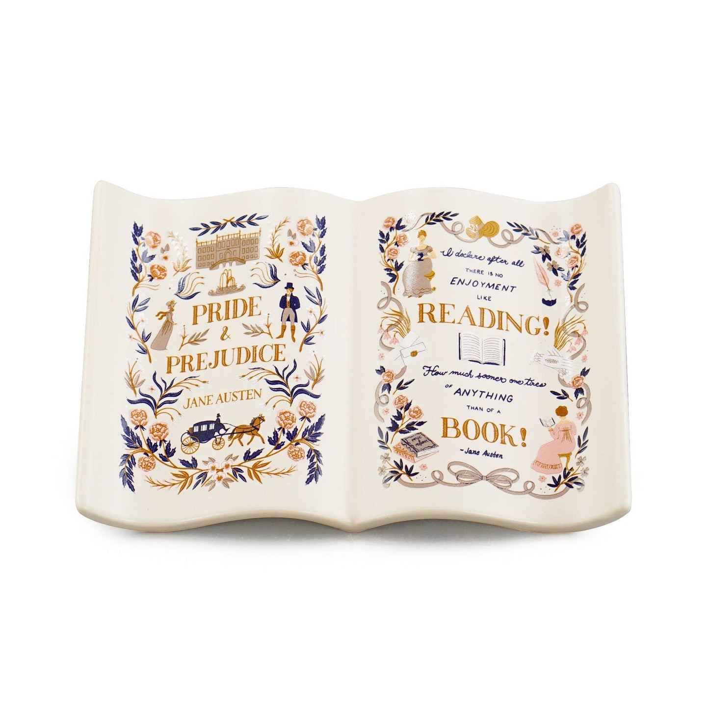 Livre de coupelle à bibelots Jane Austen - Pulteney Press Orgueil et Préjugés