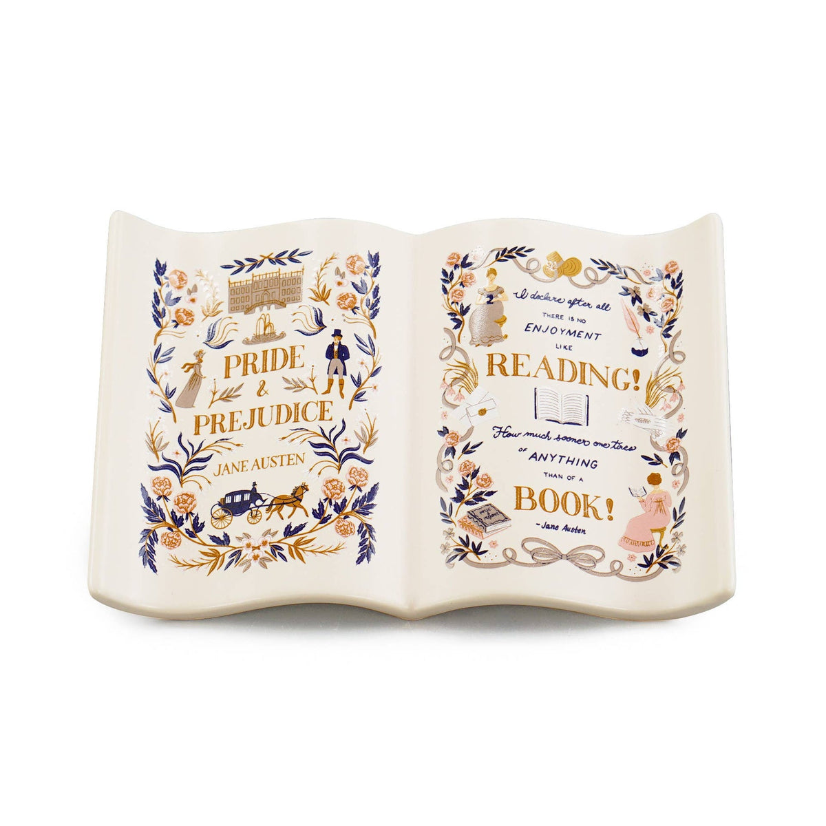 Livre de coupelle à bibelots Jane Austen - Pulteney Press Orgueil et Préjugés