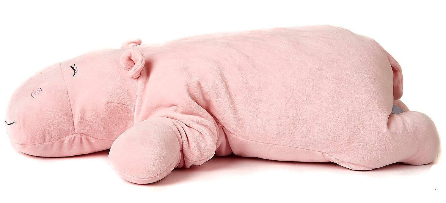 Coussin Hippopotame rose Uni Toys