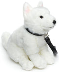 Peluche Chiot berger suisse assis avec laisse Uni Toys