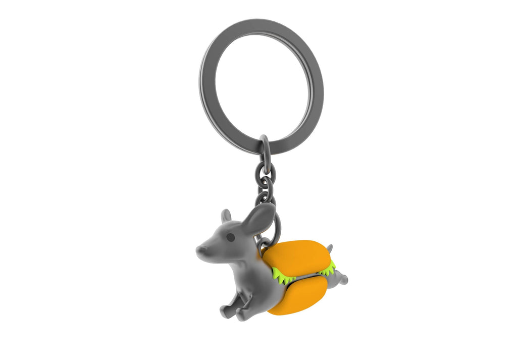 Porte-clés Teckel Hot-Dog