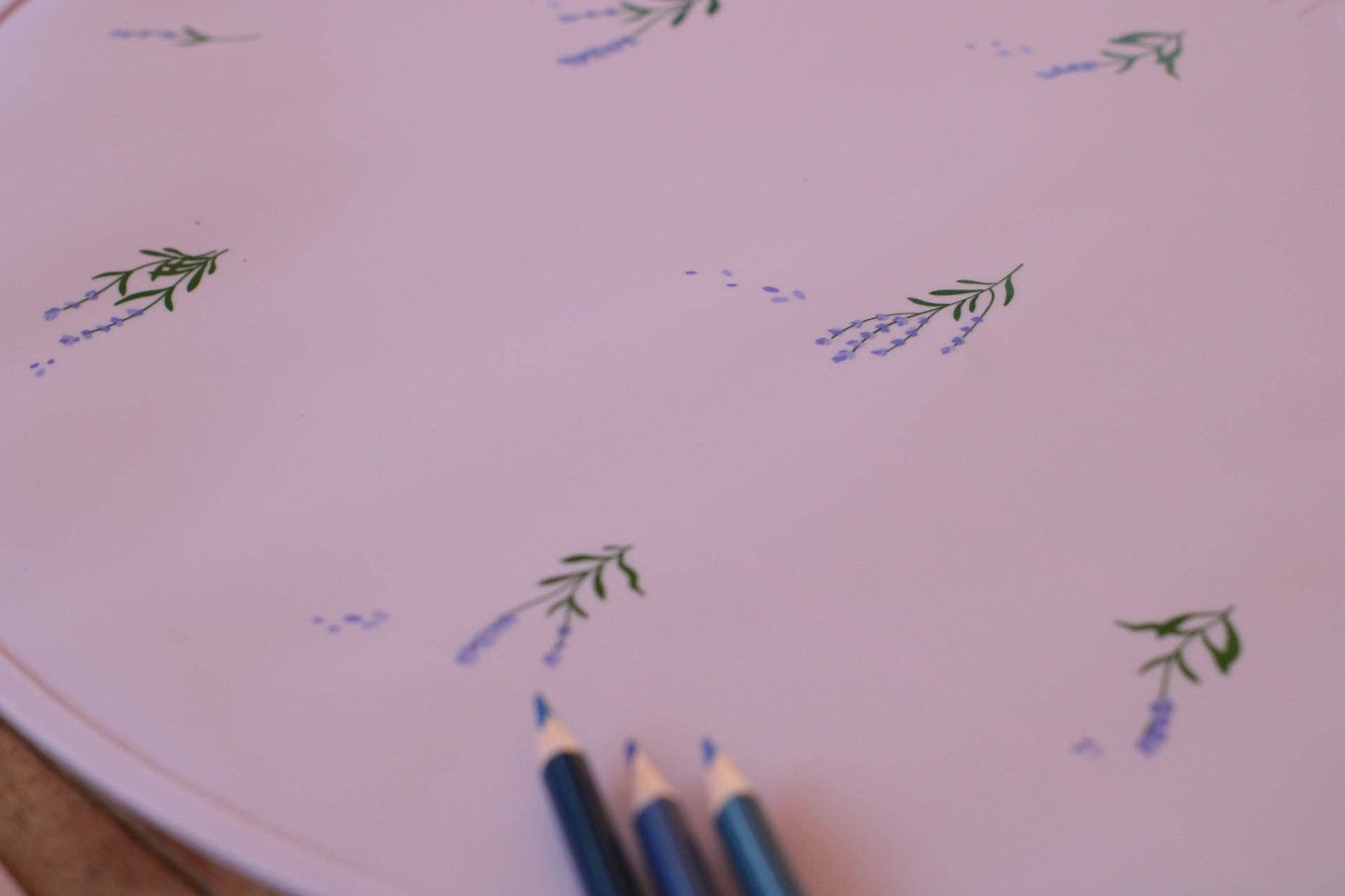 Set de table en silicone Lavandes - Violet