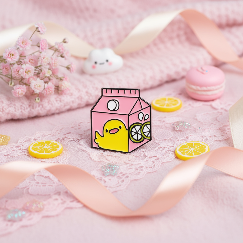 Photo produit - Pin's Canard Jus d'Orange