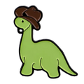 pins diplodocus cowboy