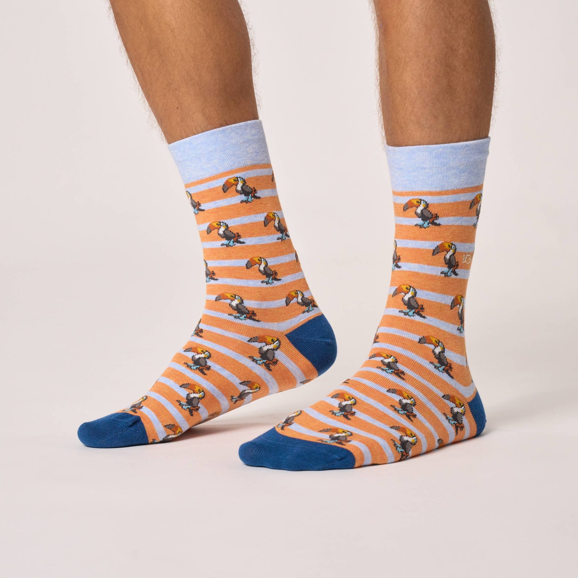 Tier-Socken aus gekämmter Baumwolle – Tukan