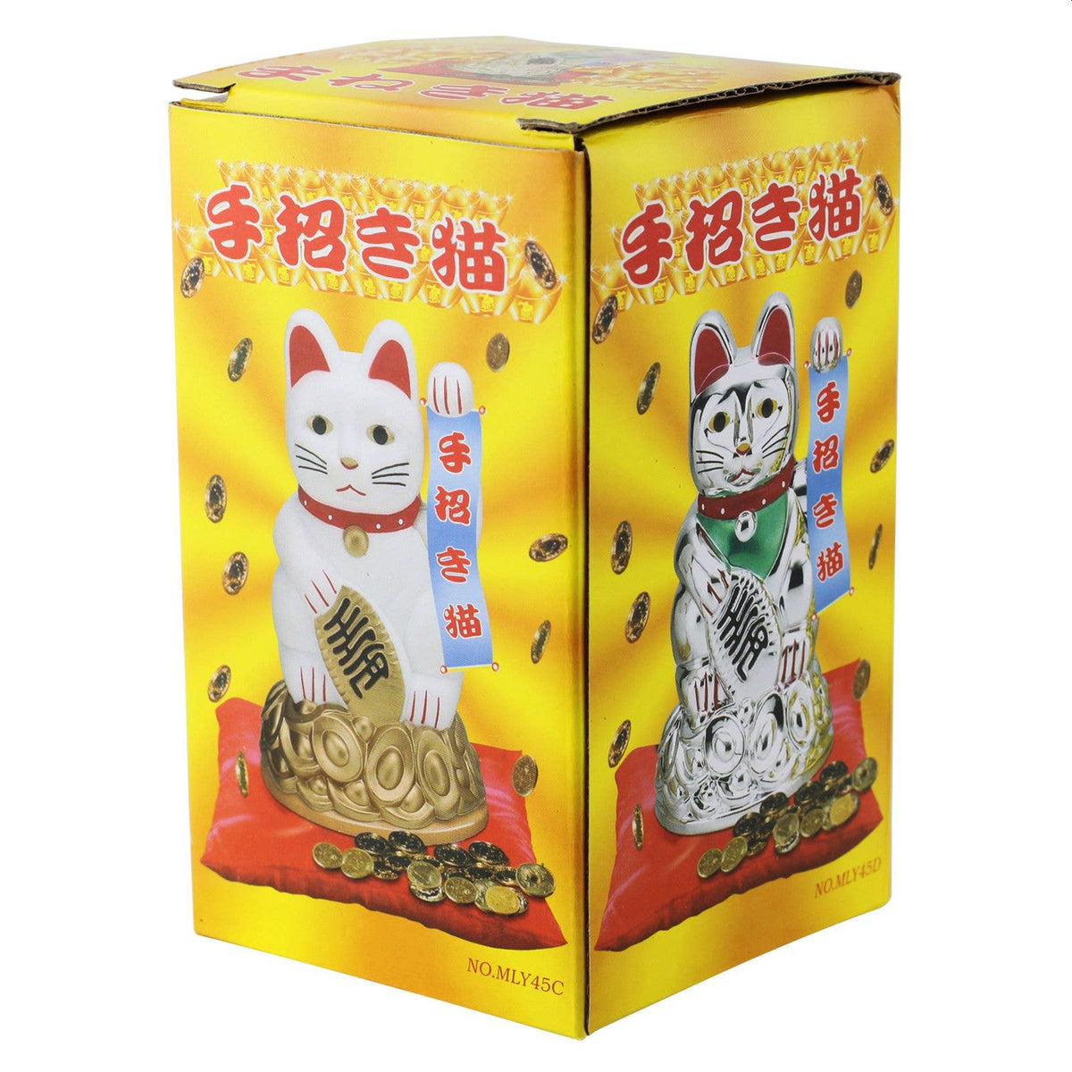 Chat chanceux blanc 11cm
