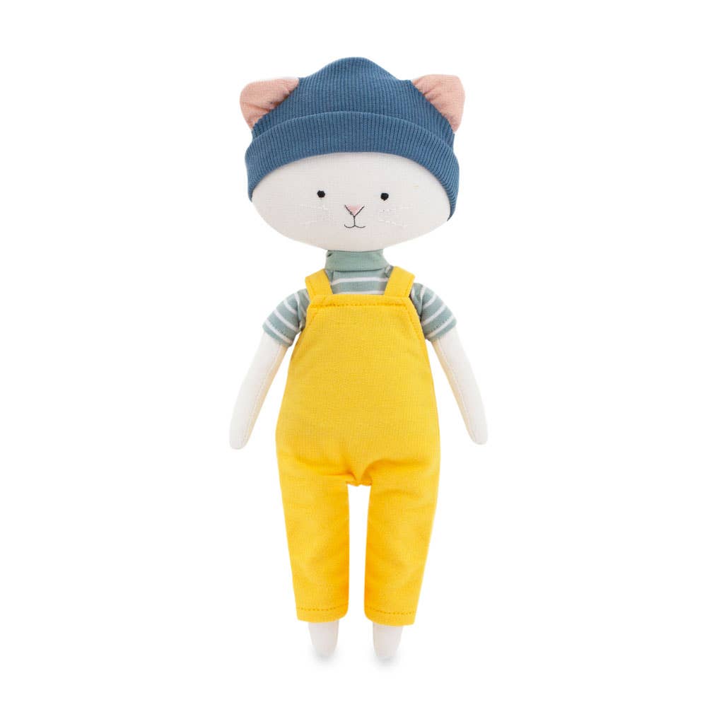 Peluche coton Cotti Motti Nicky le Chat - 29 cm - dès la naissance