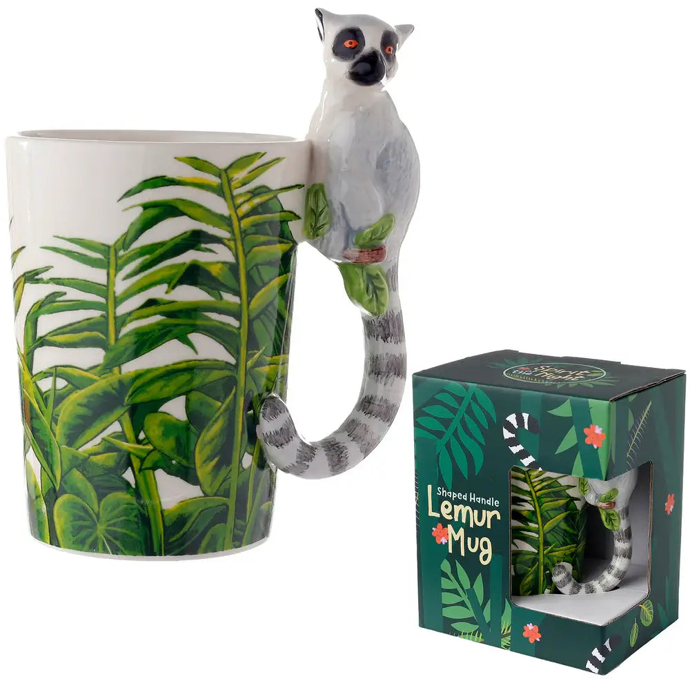 Mug Lémurien avec poignée 3D – 350 ml