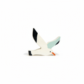 Figurine en bois Mouette