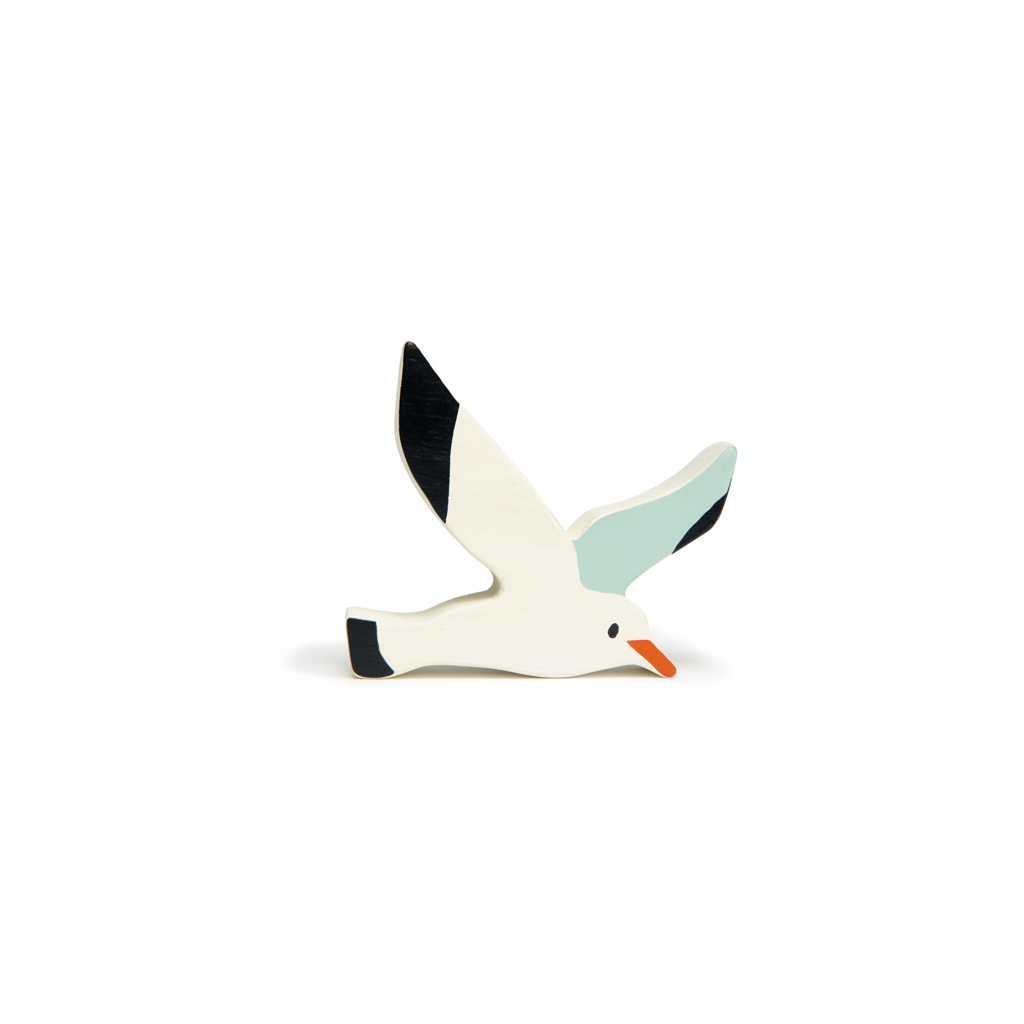 Figurine en bois Mouette
