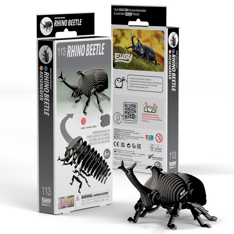 eugy 3d scarabee rhinoceros