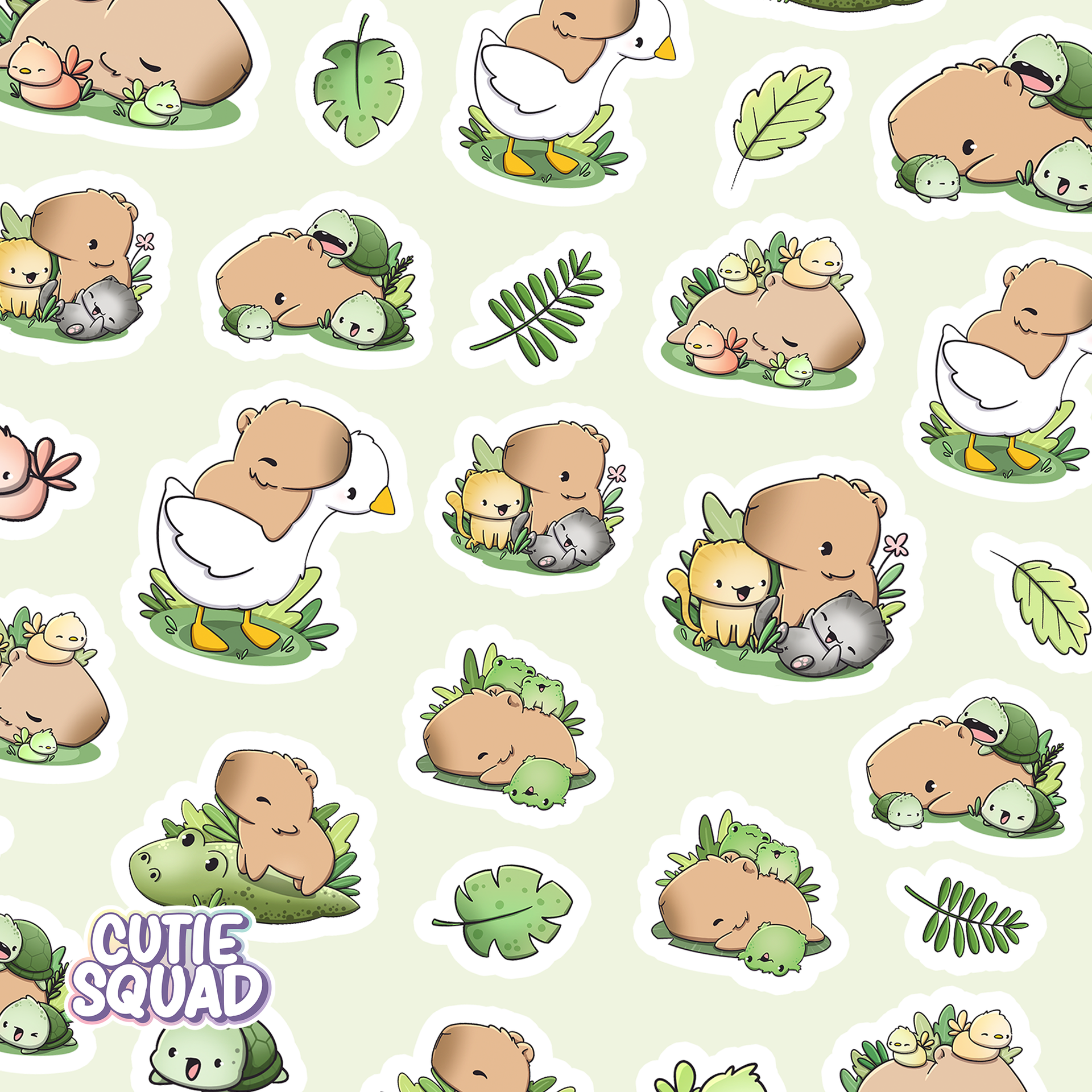 Capybara and Friends Sticker Sheets