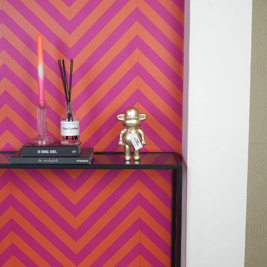 Ornament - Monkey Figurine 'The Legend' - Poly resin - Gold - 11x7x19cm