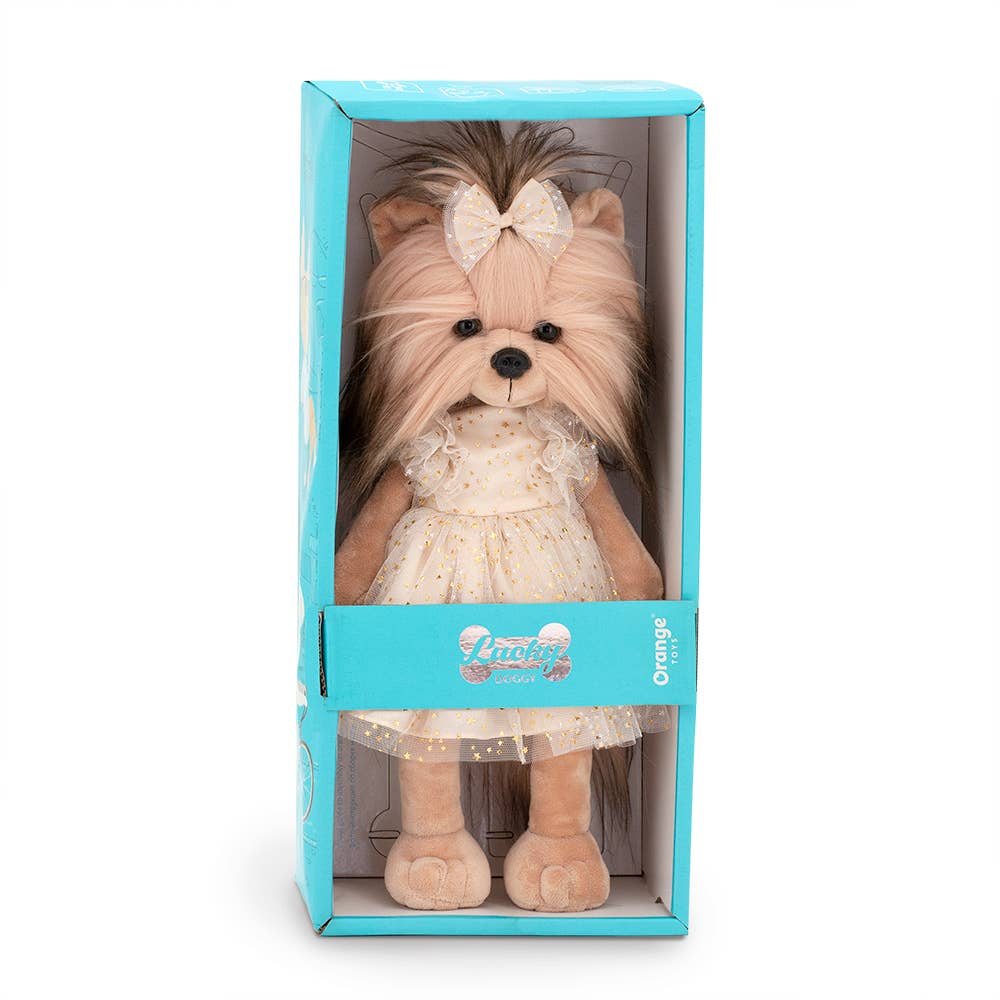 Poupée chien Lucky Yoyo : Brillante-38cm