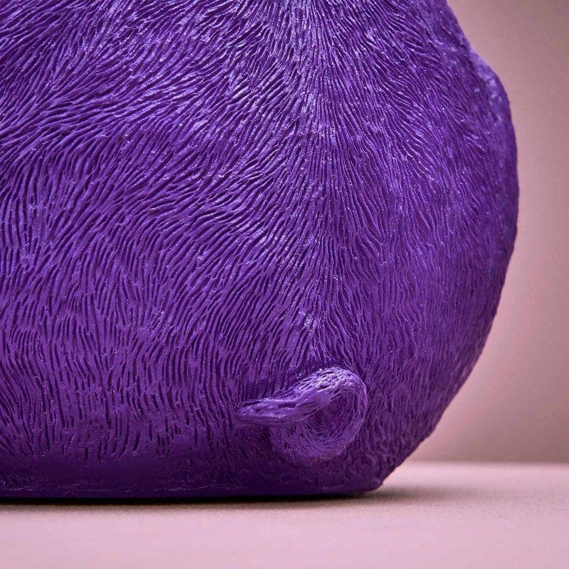 Spardose, lila Polyresin, 24 x 12 x 22,5 cm