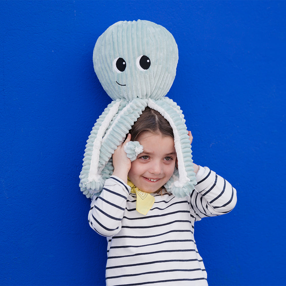 Peluche pieuvre Filou maman et son bébé rose – Les Ptipotos – vue 2