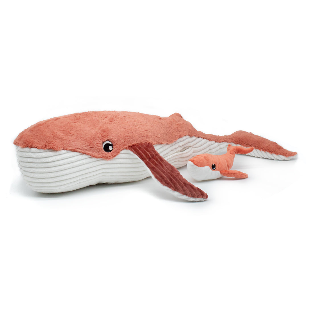Peluche baleine Gravillou maman et son bébé terracotta – Les Ptipotos