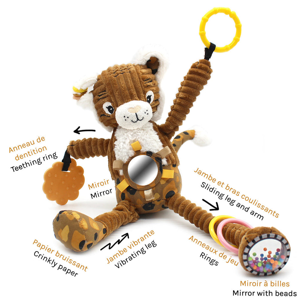 Peluche d'activités nomade Spéculos le tigre – vue 6