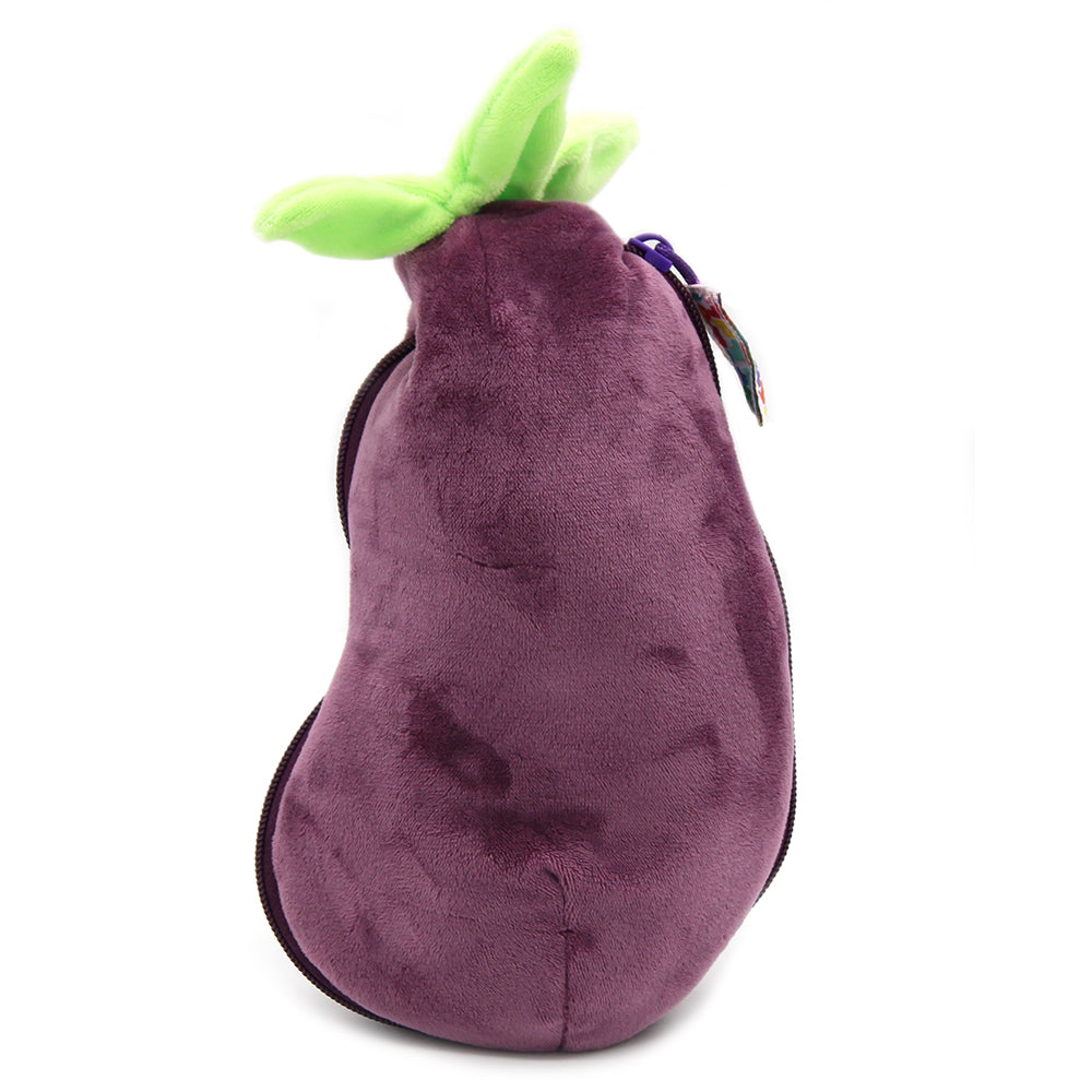 Peluche réversible Velvet l'éléphant/aubergine – Flipetz – vue 4