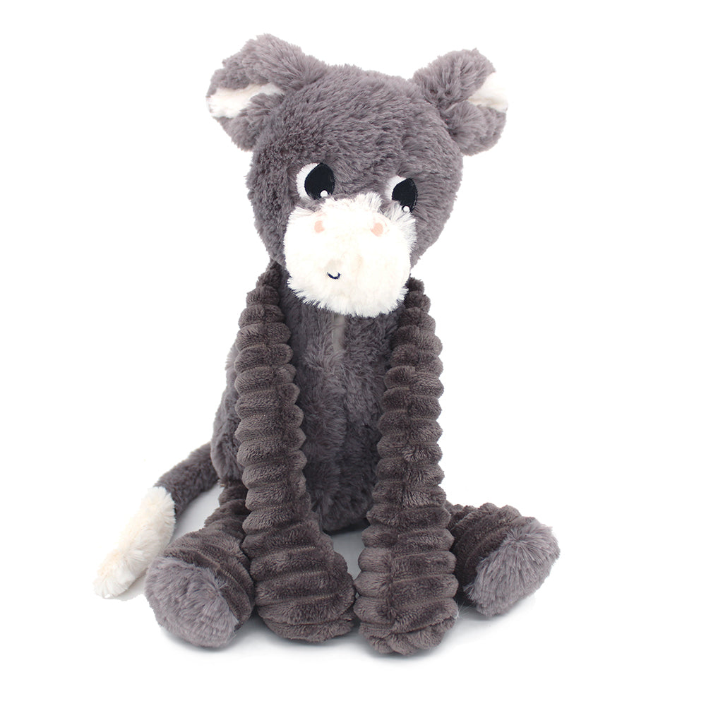 Peluche âne Poitou maman et son bébé gris – Les Ptipotos – vue 4