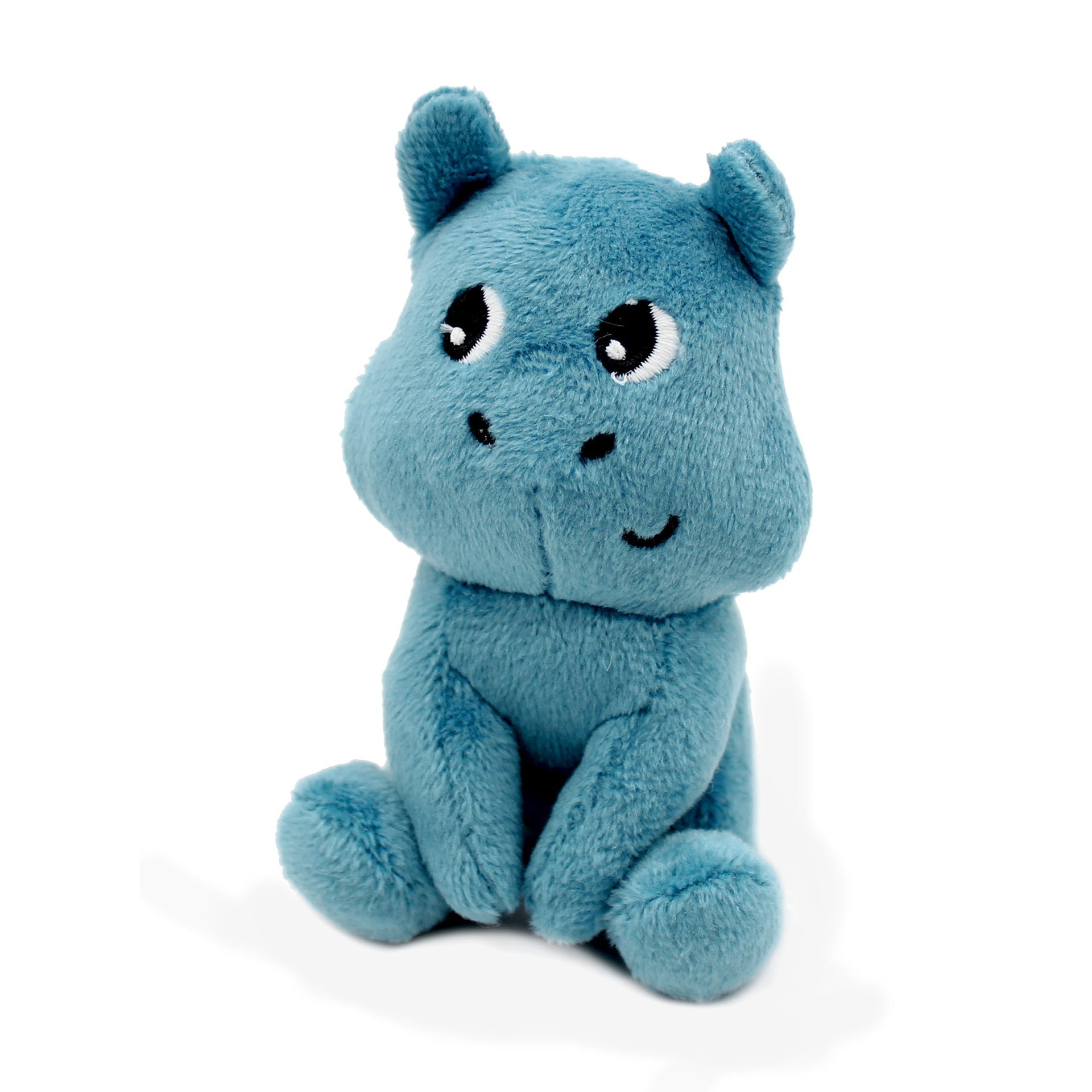 Peluche hippopotame Bibou maman et son bébé bleu – Les Ptipotos – vue 7