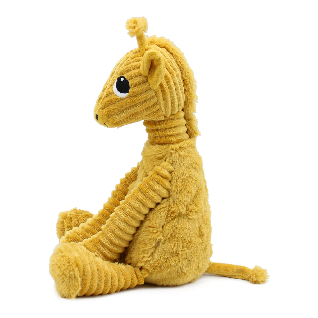 Peluche girafe Loncou maman et son bébé jaune moutarde – Les Ptipotos – vue 6