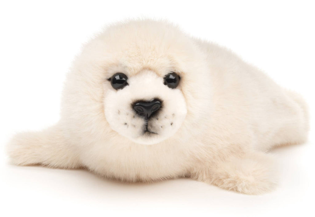 Phoque blanc - 32 cm (longueur) - Peluche Uni Toys