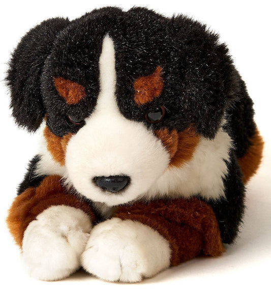 Plüschtier eines Berner Sennenhundes, liegend