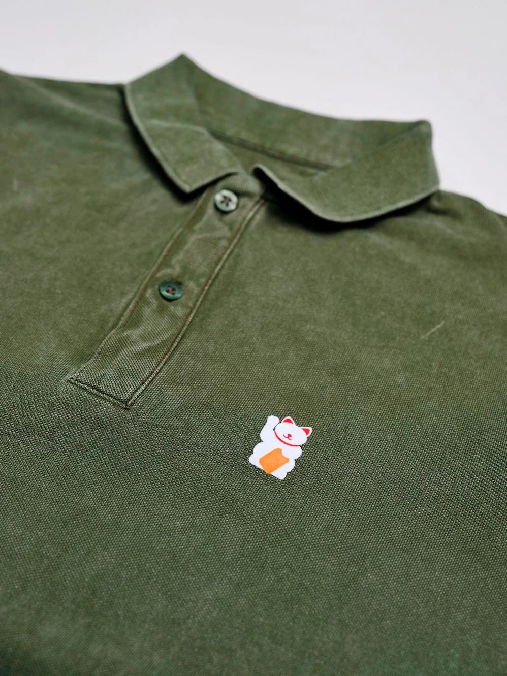 polo chat chanceux kaki strom 45258060