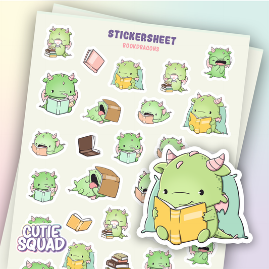 Planches d'autocollants Dragon lecteur