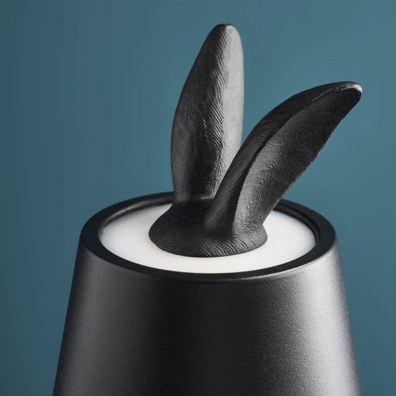 Lampe de table LED Lapin Hiding Rabbit, Noir
