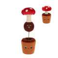 Peluche botanique Keeleco champignon rouge en pot, 25 cm