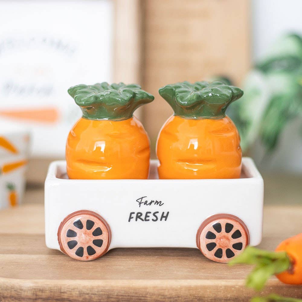 Sel et poivre Carottes dans un chariot