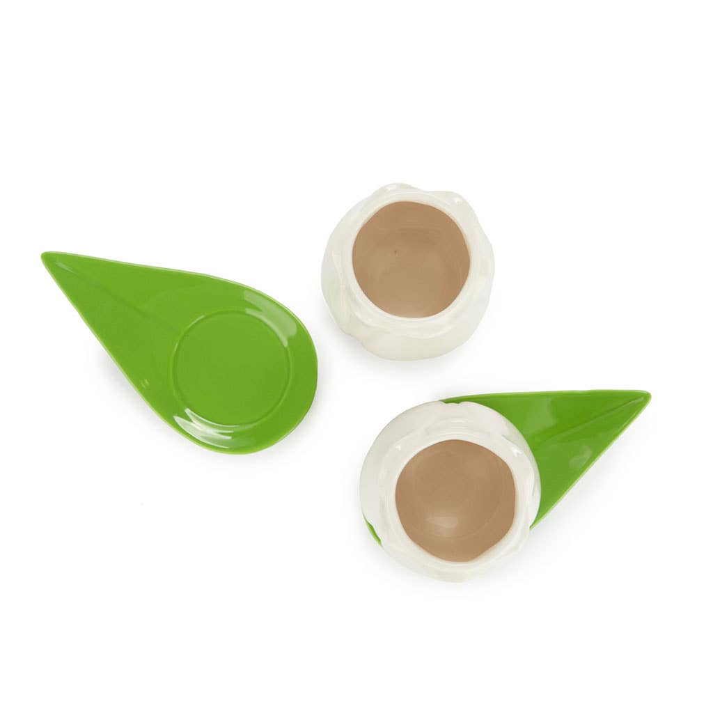 Ensemble de tasses à café Tulipe Blanche