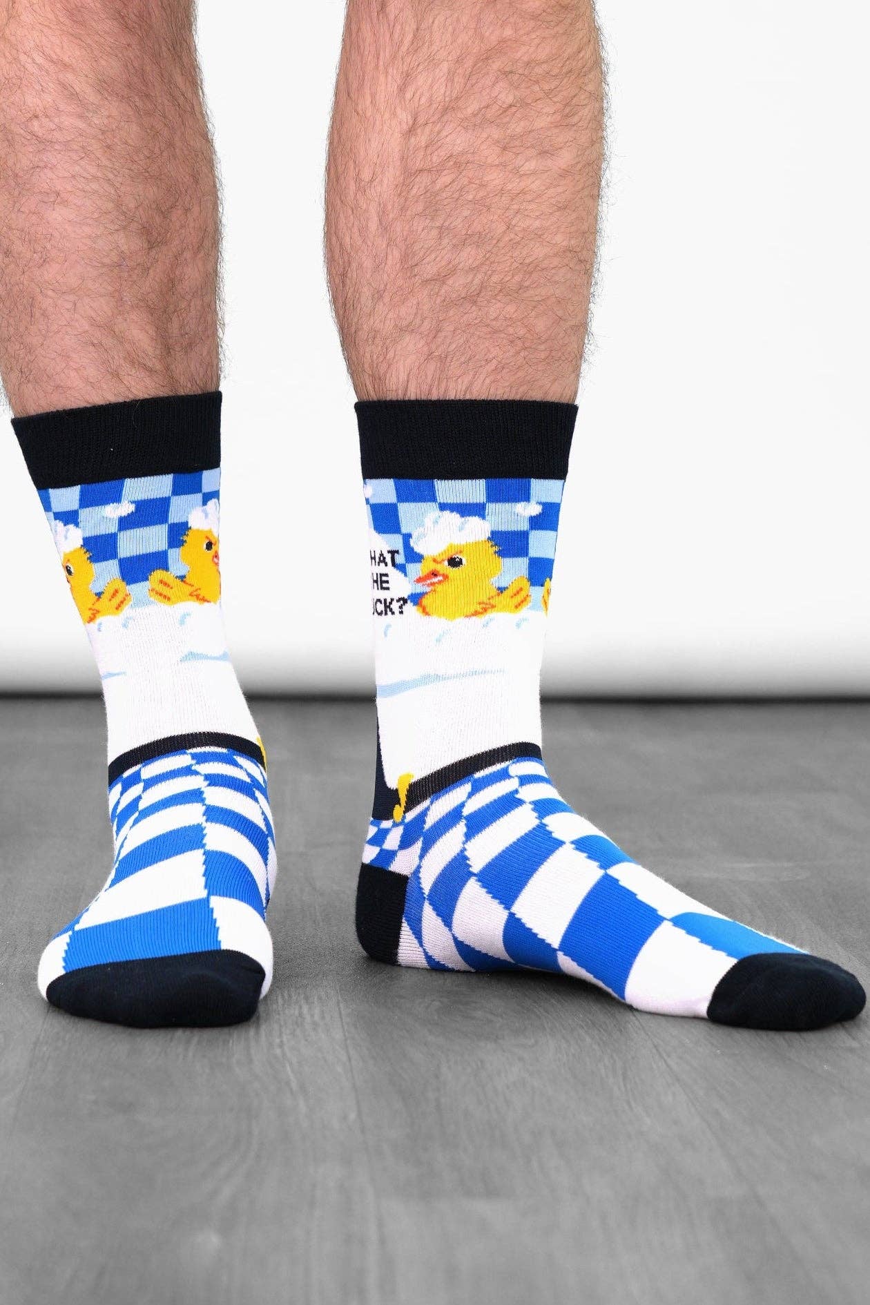 Chaussettes Bleues Canard “What the Duck?”