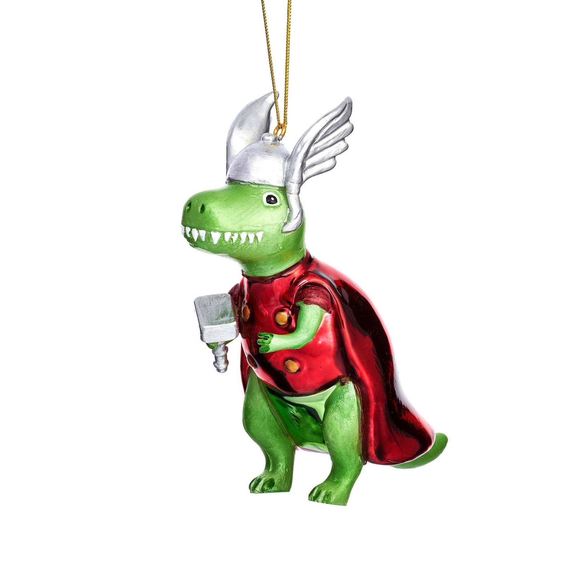 Weihnachtskugel T-Rex Thor