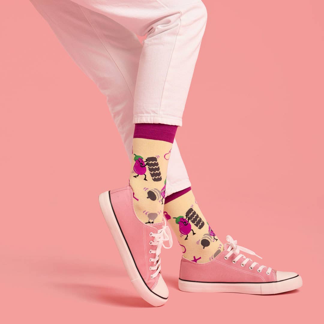 Chaussettes Aubergines Sportives