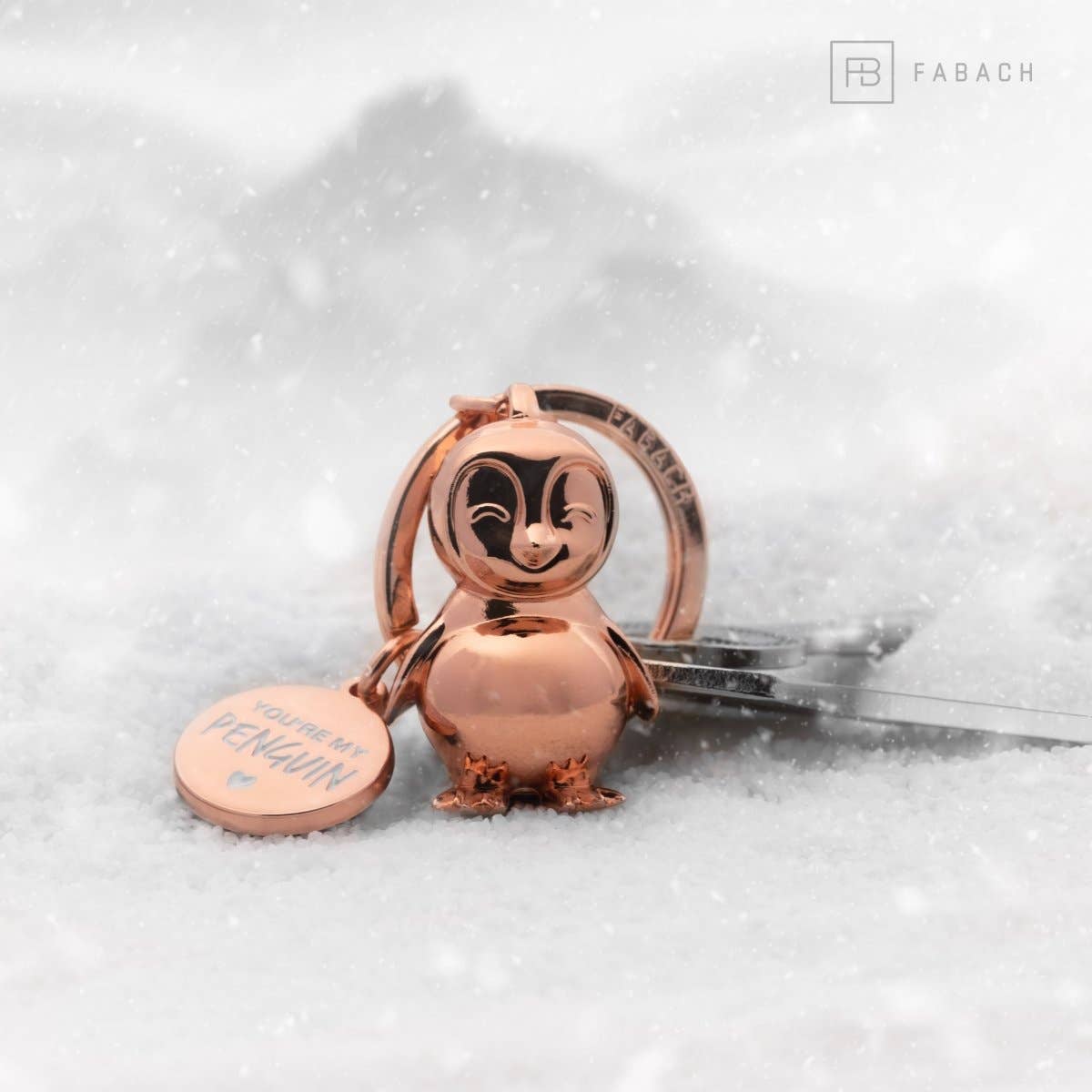 porte cles pingouin tu es mon pingouin fabach 