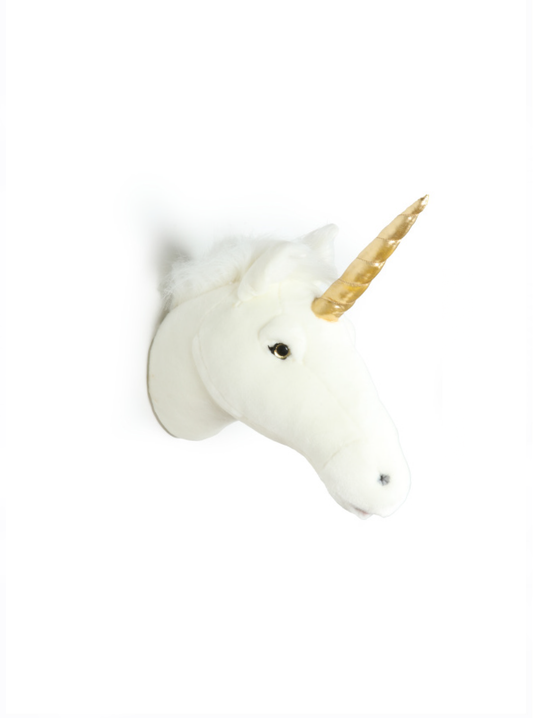 Décoration Murale Peluche Claire la licorne blanche