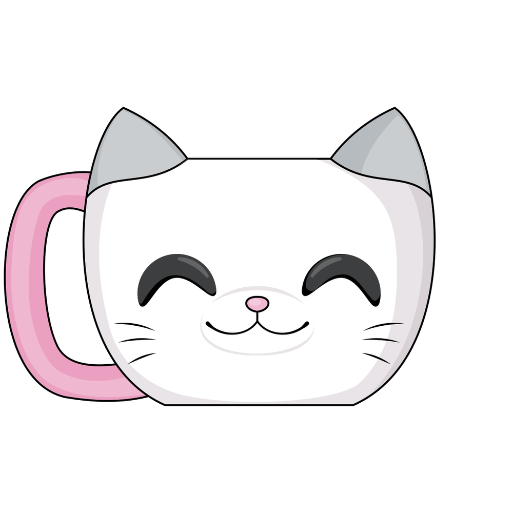 White Cat Mug