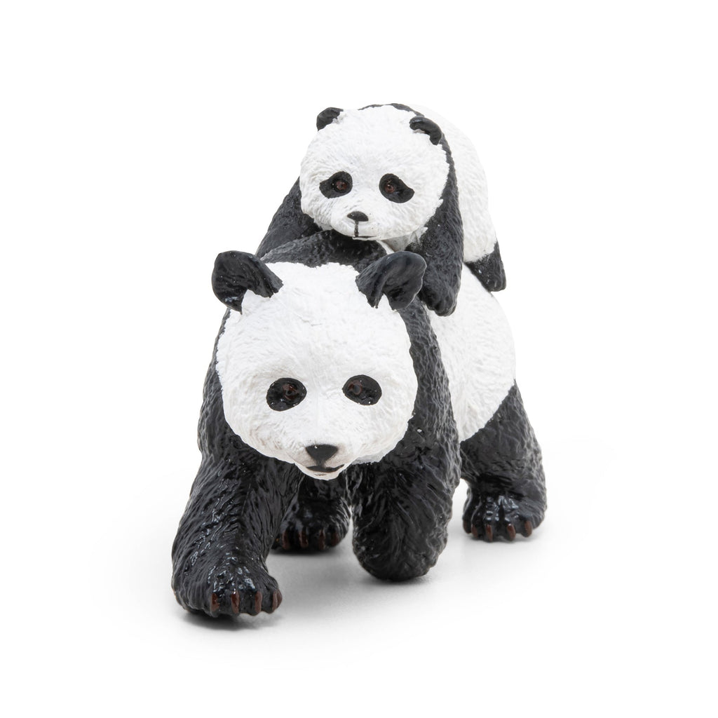 Figurine Panda et son bébé Papo - animal sauvage