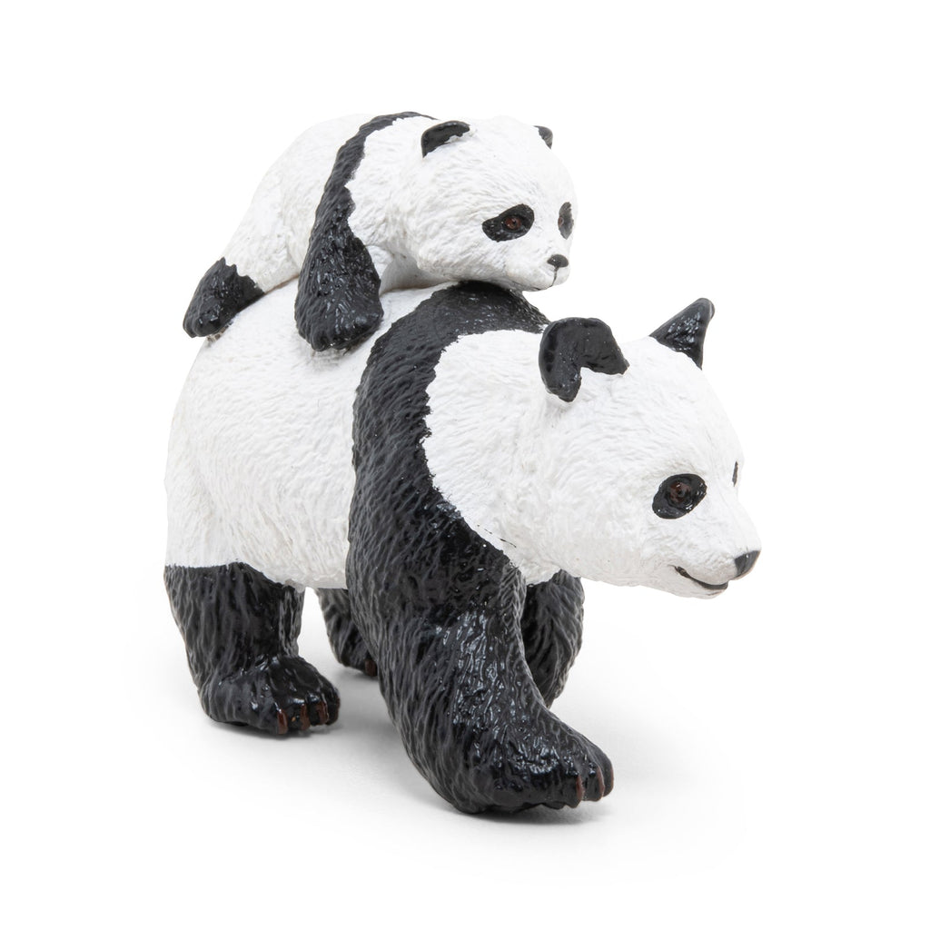 Figurine Panda et son bébé Papo - animal sauvage
