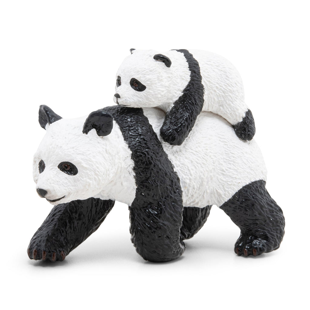 Figurine Panda et son bébé Papo - animal sauvage