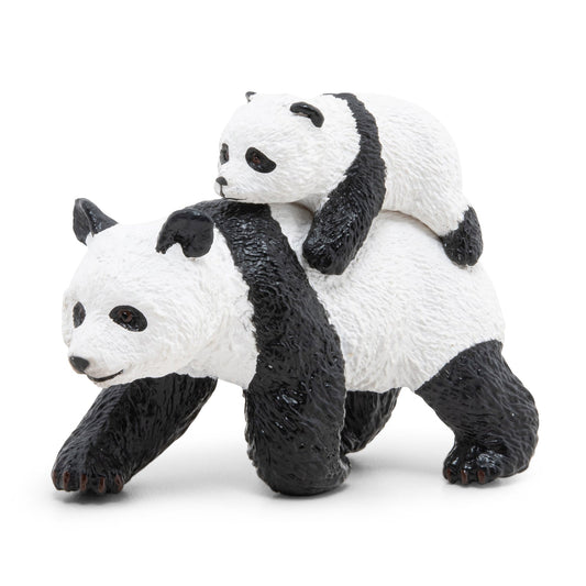 Figurine Panda et son bébé Papo - animal sauvage