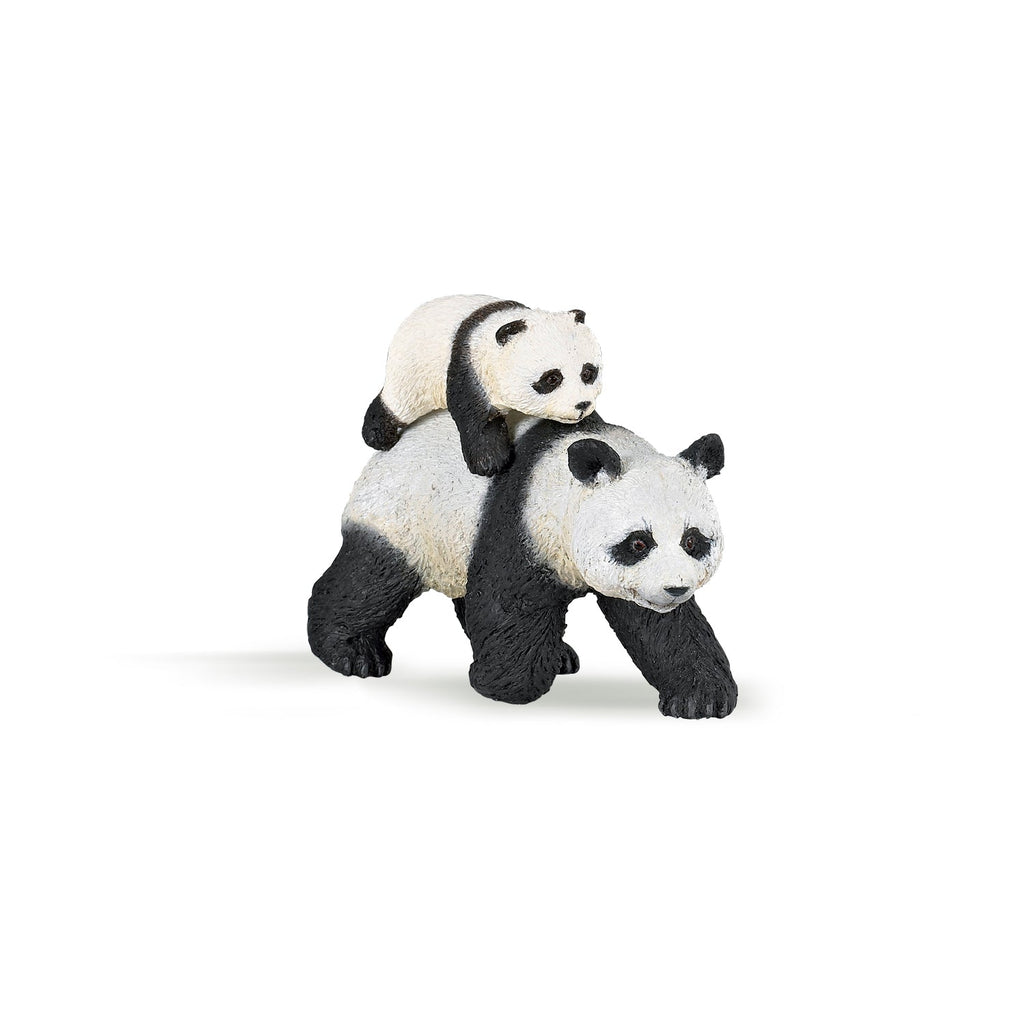 Figurine Panda et son bébé Papo - animal sauvage