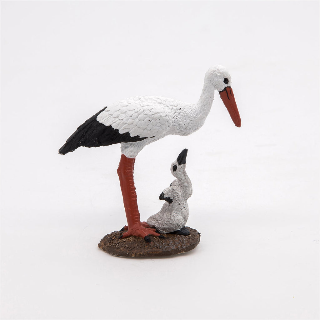 Figurine Cigogne et son bébé Papo - animal sauvage