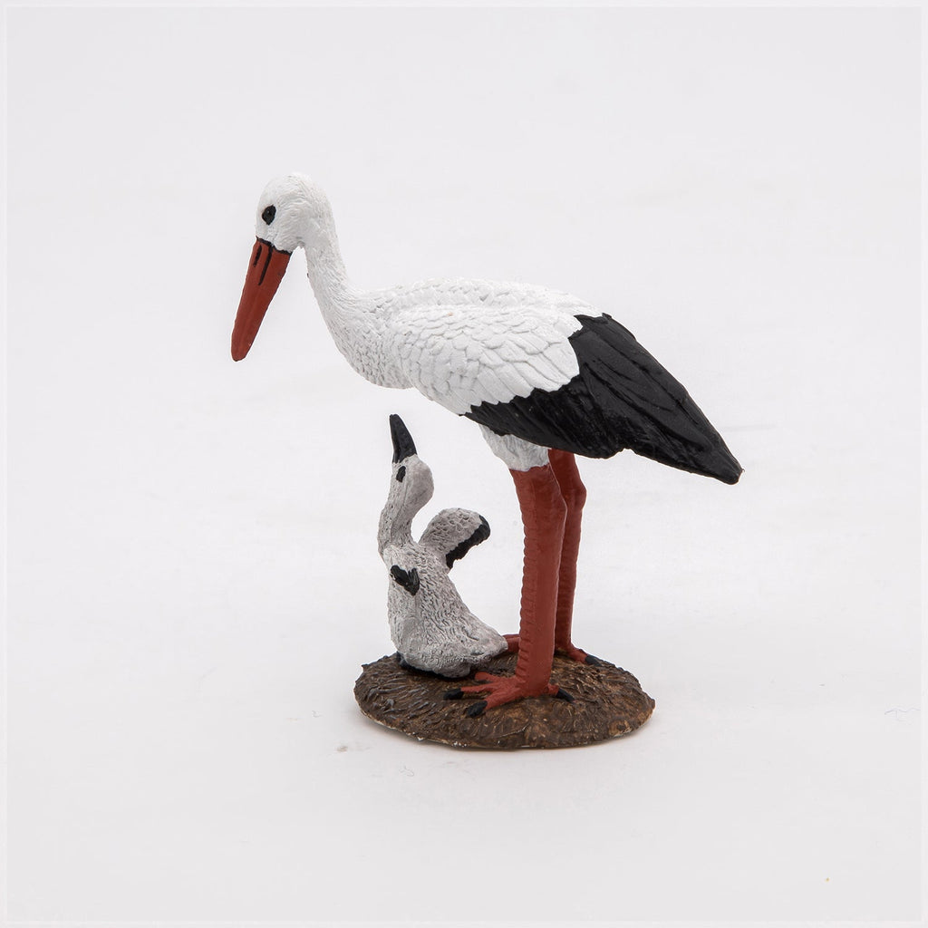 Figurine Cigogne et son bébé Papo - animal sauvage