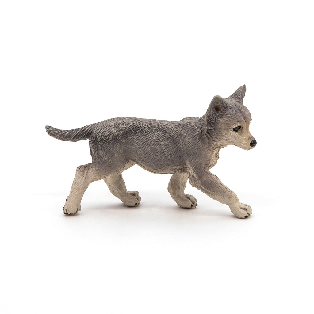 Figurine Louveteau gris Papo - animal sauvage