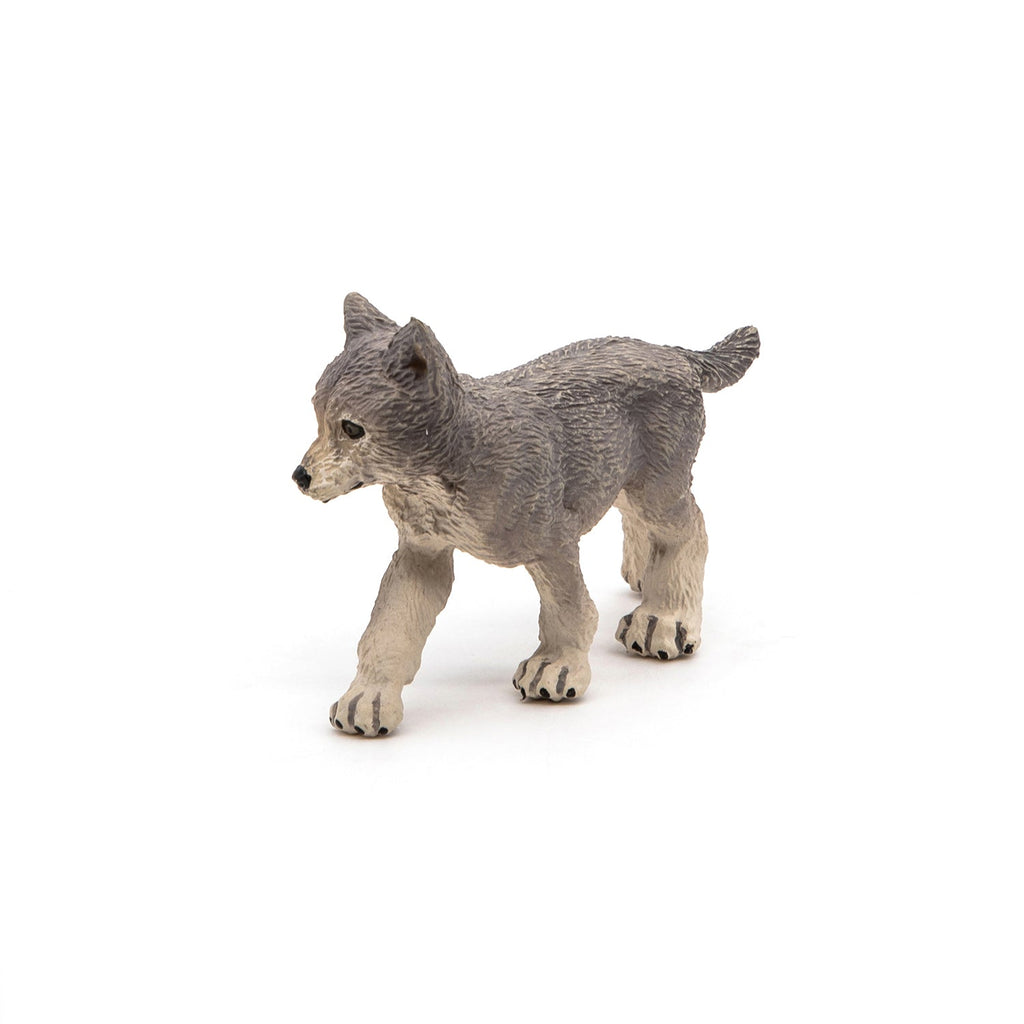 Figurine Louveteau gris Papo - animal sauvage