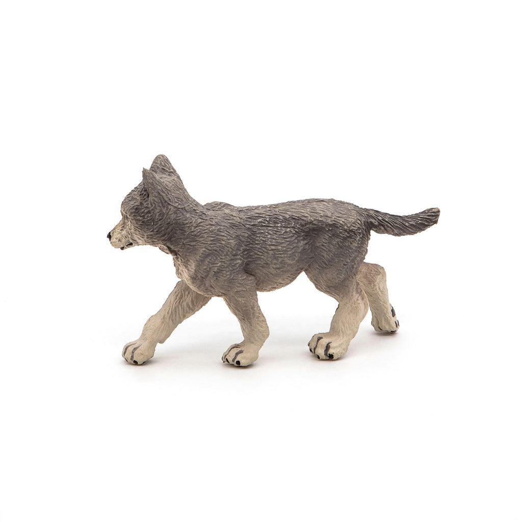 Figurine Louveteau gris Papo - animal sauvage